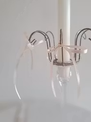 Vintage ljuskronor, odekorerade, 2 styck