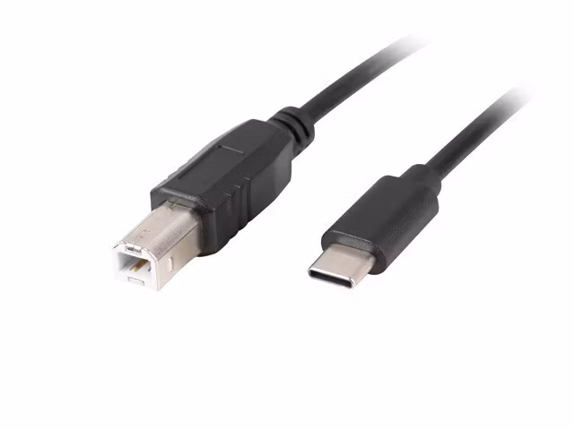 undefinedUSB-C(M)->USB-B(M) 2.0 KABEL 3M SVART LANBERGundefined