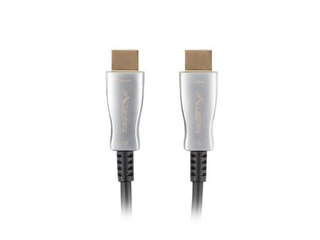 HDMI M/M V2.0 KABEL 20M OPTISK SVART AOC LANBERG