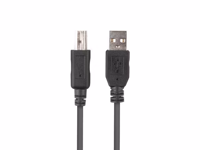 undefinedUSB-A(M)->USB-B(M) 2.0 KABEL 1M SVART FERRITBOX LANBERGundefined