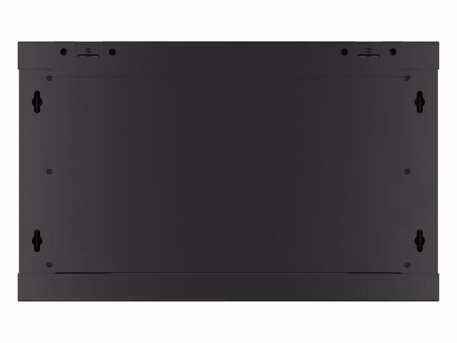 RACKSKÅP 19" VÄGGMONTERAT 6U/600X600 FÖR SJÄLVMONTERING MED METALLDÖRR SVART LANBERG (FLAT PACK)