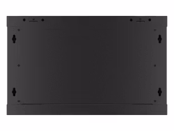 RACKSKÅP 19" VÄGGMONTERAT 6U/600X600 FÖR SJÄLVMONTERING MED METALLDÖRR SVART LANBERG (FLAT PACK)
