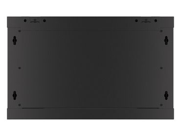 RACKSKÅP 19" VÄGGMONTERAT 6U/600X600 FÖR SJÄLVMONTERING MED METALLDÖRR SVART LANBERG (FLAT PACK)