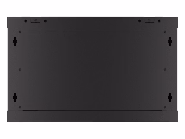 RACKSKÅP 19" VÄGGMONTERAT 6U/600X450 FÖR SJÄLVMONTERING MED METALLDÖRR SVART LANBERG (FLAT PACK)