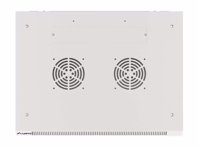 RACKSKÅP 19" VÄGGMONTERAT 9U/600X450 FÖR SJÄLVMONTERING MED METALLDÖRR GRÅ LANBERG (FLAT PACK)