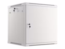 RACKSKÅP 19" VÄGGMONTERAT 12U/600X600 FÖR SJÄLVMONTERING MED METALLDÖRR GRÅ LANBERG (FLAT PACK)