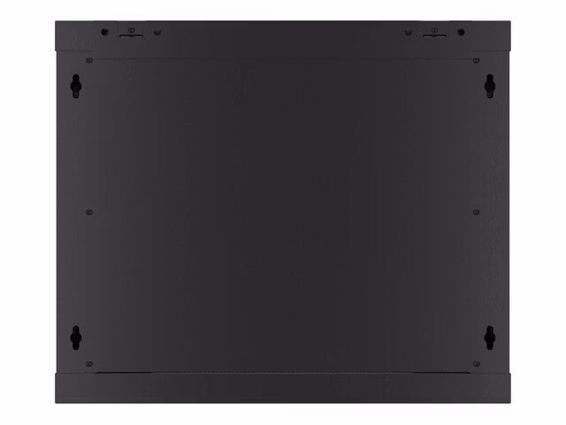 RACKSKÅP 19" VÄGGMONTERAT 9U/600X600 FÖR SJÄLVMONTERING MED METALLDÖRR SVART LANBERG (FLAT PACK)