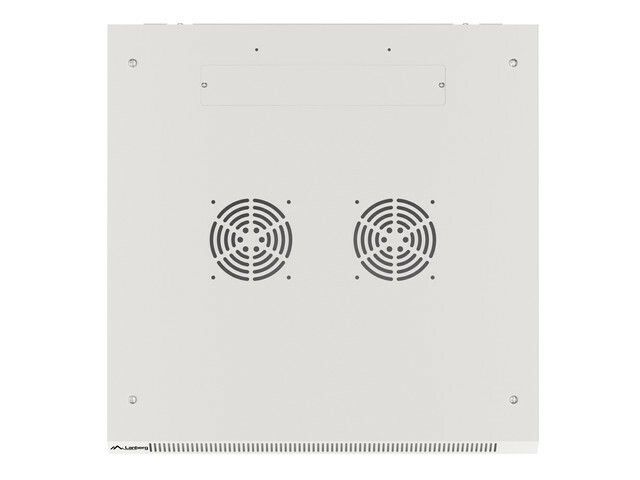 RACKSKÅP 19" VÄGGMONTERAT 12U/600X600 FÖR SJÄLVMONTERING MED METALLDÖRR GRÅ LANBERG (FLAT PACK)