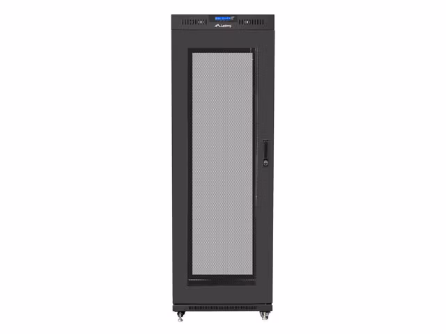 RACKSKÅP 19" FRISTÅENDE 37U/600X800 (FLAT PACK) MED NÄTDÖRR LCD SVART LANBERG V2