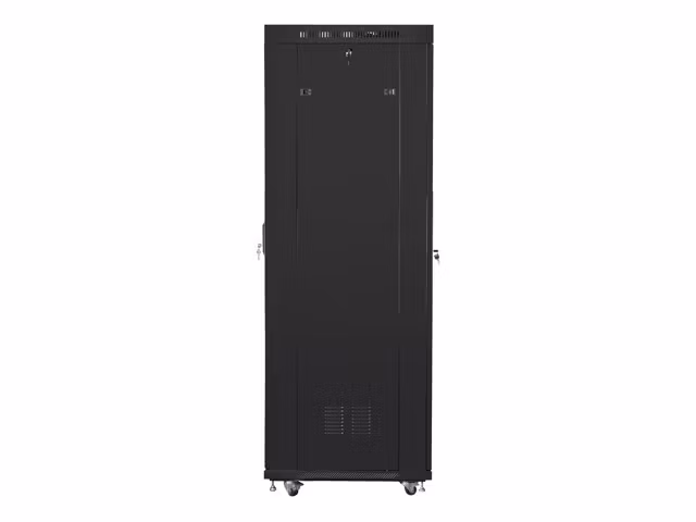 RACKSKÅP 19" FRISTÅENDE 42U/600X800 (FLAT PACK) MED NÄTDÖRR LCD SVART LANBERG V2