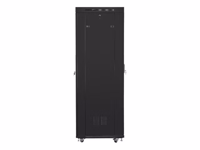 RACKSKÅP 19" FRISTÅENDE 42U/600X800 (FLAT PACK) MED NÄTDÖRR LCD SVART LANBERG V2