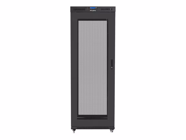 RACKSKÅP 19" FRISTÅENDE 42U/800X1000 (FLAT PACK) MED NÄTDÖRR LCD SVART LANBERG V2
