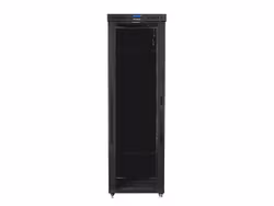 RACKSKÅP 19" FRISTÅENDE 47U/800X1000 (FLAT PACK) MED GLASDÖRR LCD SVART LANBERG V2