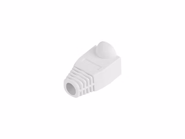 DRAGAVLASTNING RJ45 (BOOT CAP) LANBERG VIT (100-PACK)