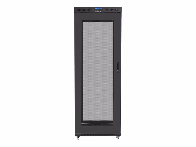 RACKSKÅP 19" FRISTÅENDE 37U/800X1000 (FLAT PACK) SVART MED GLASDÖRR LCD LANBERG V2