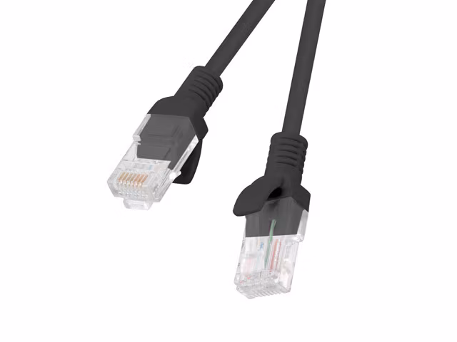 PATCHKABEL CAT.5E UTP 2M SVART FLUKE PASSED BOX LANBERG