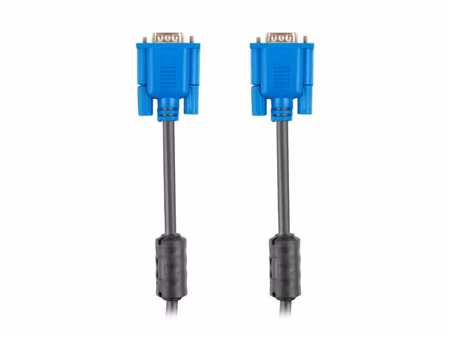 VGA M/M KABEL 5M DUBBELSKÄRMAD FERRITKÄRNA SVART LANBERG