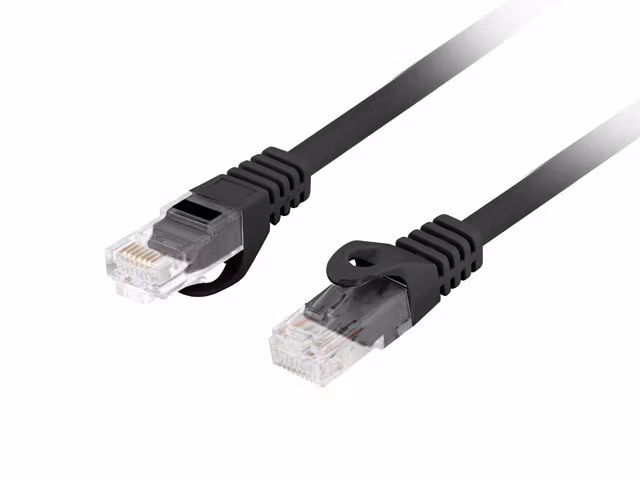 PATCHKABEL CAT.6 UTP LSZH CU 1M SVART FLUKE PASSERADE LANBERG