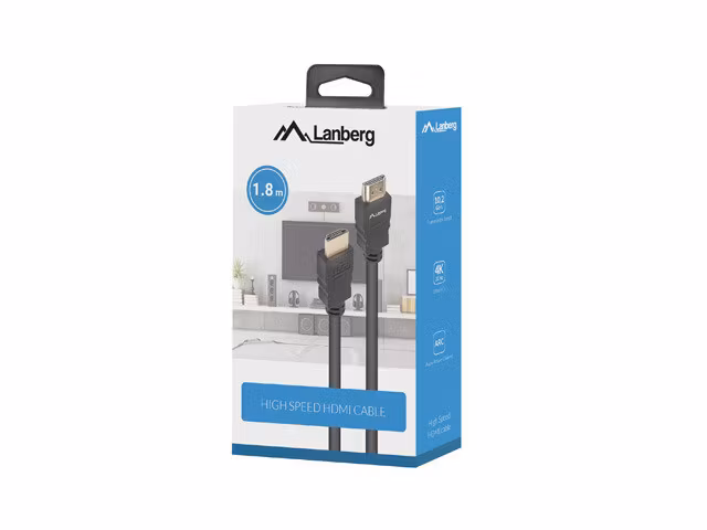 HDMI M/M V1.4 KABEL 1,8M CCS SVART BOX LANBERG