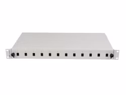 RACKMOUNT 19" 1U FIBER PATCHPANEL LANBERG 12XSC SIMPLEX / 12XLC DUPLEX GRÅ + TILLBEHÖR
