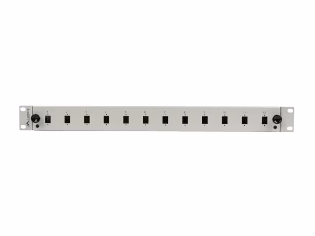 RACKMOUNT 19" 1U FIBER PATCHPANEL LANBERG 12XSC SIMPLEX / 12XLC DUPLEX GRÅ + TILLBEHÖR