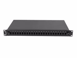 RACKMOUNT 19" 1U FIBER PATCHPANEL LANBERG 24XSC SIMPLEX/24XLC DUPLEX SVART + TILLBEHÖR