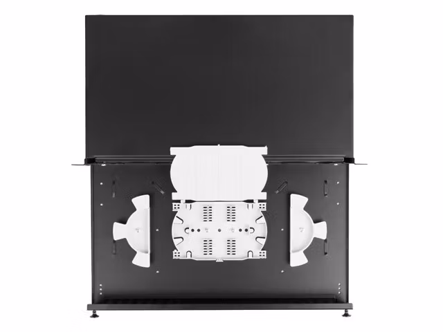 RACKMOUNT 19" 1U FIBER PATCHPANEL LANBERG 12XSC SIMPLEX / 12XLC DUPLEX SVART + TILLBEHÖR
