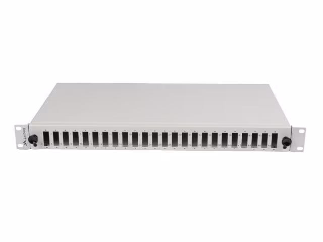 RACKMOUNT 19" 1U FIBER PATCHPANEL LANBERG 24XSC DUPLEX / 24XLC QUAD GRÅ + TILLBEHÖR