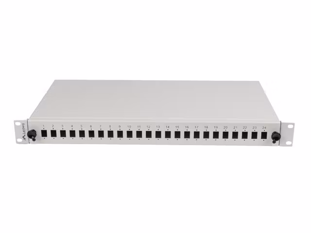 RACKMOUNT 19" 1U FIBER PATCHPANEL LANBERG 24XSC SIMPLEX/24XLC DUPLEX + TILLBEHÖR