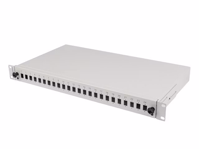 RACKMOUNT 19" 1U FIBER PATCHPANEL LANBERG 24XSC SIMPLEX/24XLC DUPLEX + TILLBEHÖR