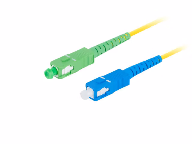 FIBEROPTISK PATCHKABEL SM SC/APC-SC/UPC SIMPLEX 1M LSZH G657A1 3,0MM GUL LANBERG