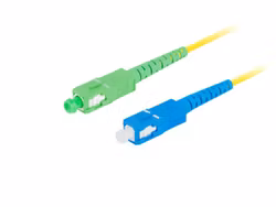 FIBEROPTISK PATCHKABEL SM SC/APC-SC/UPC SIMPLEX 5M LSZH G657A1 3.0MM GUL LANBERG