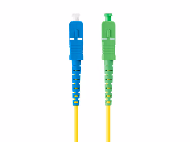 FIBEROPTISK PATCHKABEL SM SC/APC-SC/UPC SIMPLEX 3M LSZH G657A1 3.0MM GUL LANBERG