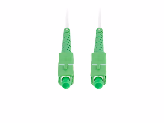 FIBEROPTISK PATCHKABEL SM SC/APC-SC/APC SIMPLEX 2,5M LSZH G657A2 3,0MM VIT LANBERG