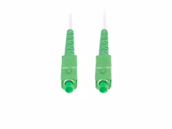 FIBEROPTISK PATCHKABEL SM SC/APC-SC/APC SIMPLEX 2,5M LSZH G657A2 3,0MM VIT LANBERG