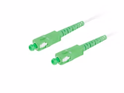 FIBEROPTISK PATCHKABEL SM SC/APC-SC/APC SIMPLEX 50M LSZH G657A2 3,0MM VIT LANBERG