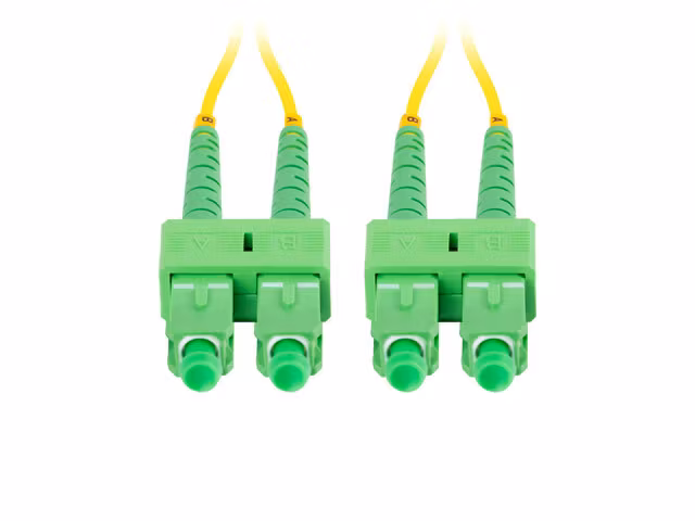 FIBEROPTISK PATCHKABEL SM SC/APC-SC/APC DUPLEX 2M LSZH G657A1 3,0MM GUL LANBERG
