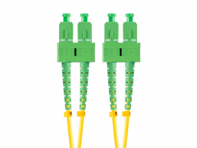 FIBEROPTISK PATCHKABEL SM SC/APC-SC/APC DUPLEX 2M LSZH G657A1 3,0MM GUL LANBERG