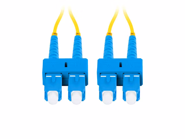 FIBEROPTISK PATCHKABEL SM SC/UPC-SC/UPC DUPLEX 2M LSZH G657A1 3,0MM GUL LANBERG