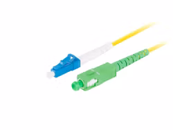 FIBEROPTISK PATCHKABEL SM LC/UPC-SC/APC SIMPLEX 3M LSZH G657A1 3.0MM GUL LANBERG