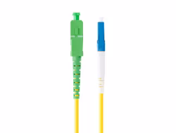 FIBEROPTISK PATCHKABEL SM LC/UPC-SC/APC SIMPLEX 3M LSZH G657A1 3.0MM GUL LANBERG