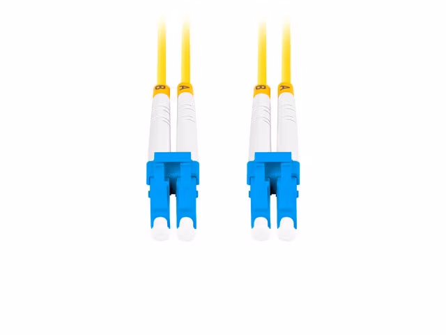 FIBEROPTISK PATCHKABEL SM LC/UPC-LC/UPC DUPLEX 1M LSZH G657A1 3,0MM GUL LANBERG