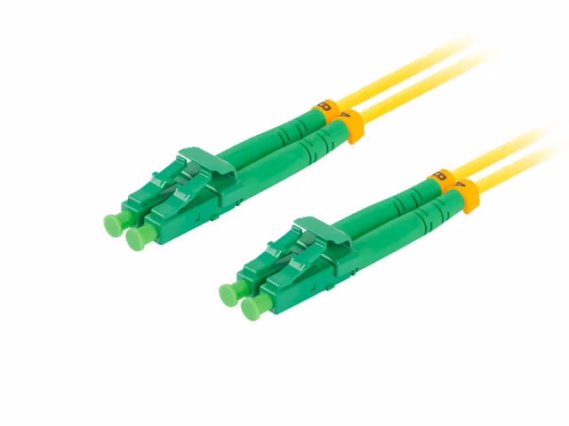 FIBEROPTISK PATCHKABEL SM LC/APC-LC/APC DUPLEX 5M LSZH G657A1 3,0MM GUL LANBERG