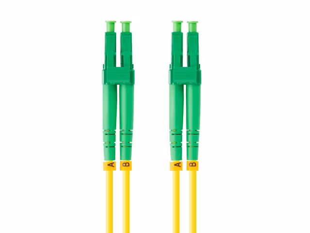 FIBEROPTISK PATCHKABEL SM LC/APC-LC/APC DUPLEX 10M LSZH G657A1 3,0MM GUL LANBERG
