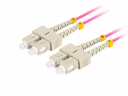 FIBEROPTISK PATCHKABEL MM SC/UPC-SC/UPC DUPLEX 1M LSZH OM4 50/125 3,0MM VIOLETT LANBERG