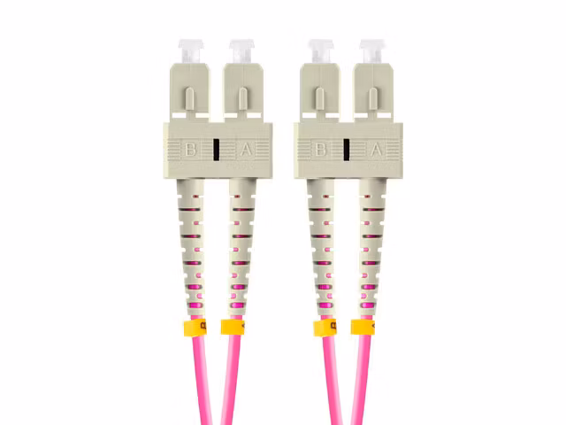 FIBEROPTISK PATCHKABEL MM SC/UPC-SC/UPC DUPLEX 1M LSZH OM4 50/125 3,0MM VIOLETT LANBERG