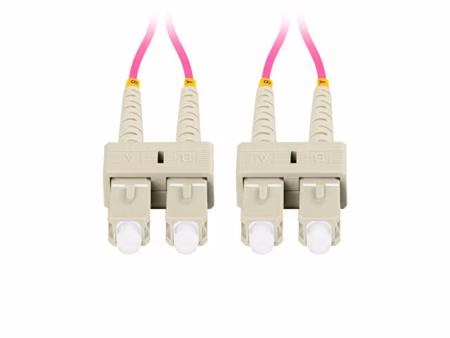 FIBEROPTISK PATCHKABEL MM SC/UPC-SC/UPC DUPLEX 2M LSZH OM4 50/125 3,0MM VIOLETT LANBERG