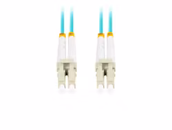 FIBEROPTISK PATCHKABEL MM LC/UPC-LC/UPC DUPLEX 1M LSZH OM3 50/125 3,0MM AQUA LANBERG