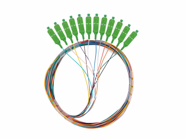 PIGTAIL FIBEROPTISK SM SC/APC EASY STRIP 9/125 G657A1 12X2M FLERFÄRGAD LANBERG