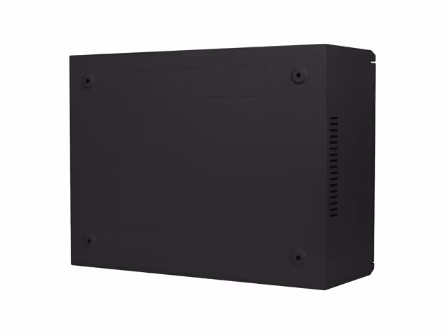 RACKSKÅP 19" VÄGGMONTERAT 4U+3U/540X200 LÅGPROFIL SVART LANBERG (MONTERAT)